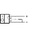 DPI Rect. PNP NO P5mm noyé 42x48x22mm Alu, 1xM16