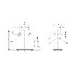 DPI Rect. PNP NO P5mm noyé 42x48x22mm Alu, 1xM16