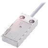 DPI Rect. PNP NO P5mm noyé 25x50x10mm Alu 10-30Vdc / Câble 2m PVC