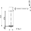 DPI M12 PNP NO P2mm noyé 49,8(39,5)mm Laiton 10-30Vdc M12 4P