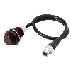 DPI M18 PNP NO 12mm noyé IO-Link COM3 Résine fluorée / M12 4P+C0.3m