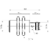 DPI M18 PNP NO P5mm noyé 46(30.5)mm Laiton 10-30Vdc / M12 4P