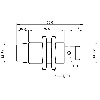 DPI M18 NPN NO P8mm non noyé 56(30.5)mm Laiton / M12 3P