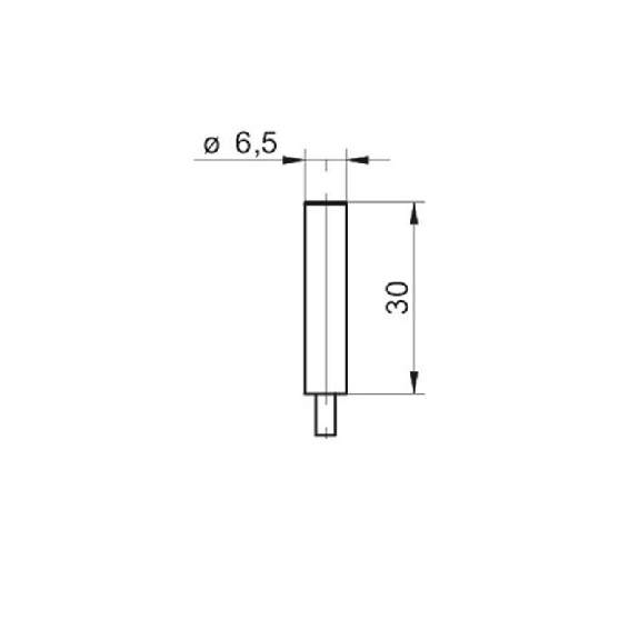 DPI HT D6,5 NPN NO P2mm noyé lg30mm 12-30Vdc +100°C / Câble 1m FEP DPI HT D6,5 NPN NO P2mm noyé lg30mm 12-30Vdc +100°C / Câble 1m FEP-Lire la description