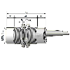 DPI M30 ANA 4-20mA P15mm non noyé Laiton / Câble 2m