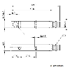 DPI Rect. PNP NO P2mm noyé 8x8x59mm Inox 10-30Vdc / M08 3P
