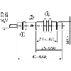 DPI M08 PNP NO P4mm non noyé lg43(21)mm Laiton / Câble 2m PVC