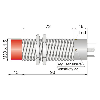 DPC M30 PNP NO+NF P25mm non noyé Pot. 10-55Vdc / Conn. K