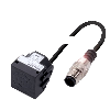 DPI Rect. 2 fils DC NO P10mm 26x26x43mm Plast. / M12 4P+C0.15m
