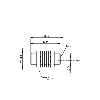 DPI M12 PNP NO P4mm noyé lg33mm Laiton 10-30Vdc IP68 / Câble 3m PVC