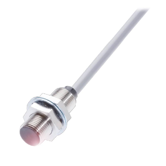 DPI M12 PNP NO P4mm noyé lg33mm Laiton 10-30Vdc IP68 / Câble 3m PVC-Lire la description