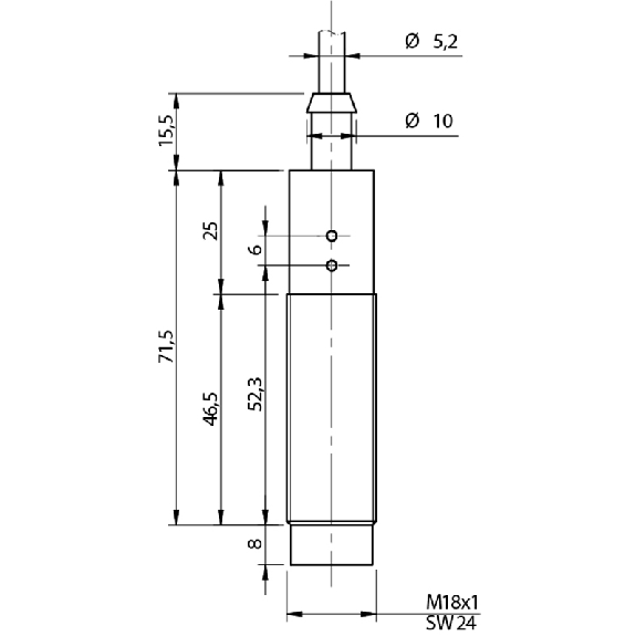 Cap.M18,PNP-NO+NF,Cable,Nsch-LD-Lire la description