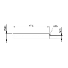 DPI D6,5 PNP NO P1,5mm noyé lg45mm Inox 10-30Vdc / Led Câble 2m PVC
