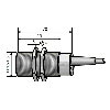 DPI M30 ANA 4-20mA P0-10mm noyé 70(55)mm Laiton / Câble 2m PVC