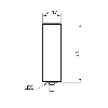 DPI D17 PNP NF P8mm quasi-noyé lg56mm Inox 10-30Vdc WD / Câble 2m
