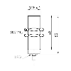DPI M18 PNP NF P10mm noyé lg55(48)mm Inox WD / Câble 2m PUR