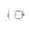 DPC D50 PNP/NPN NO/NF P2-25mm noyé Ø50x10mm Plast. / M08 3P