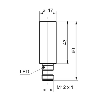DPI D17 PNP NO P8mm quasi-noyé lg61mm Inox 10-30Vdc WD / M12 4P-Lire la description