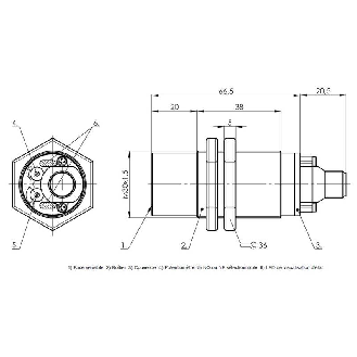 DPC M30 PNP NO/NF P30mm non noyé lg87(38)mm Plast. / M12 4P-Lire la description