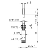 DPI D03 PNP NF P0,8mm noyé lg12mm 10-30Vdc / M08 3P + électronique