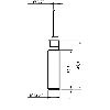 DPI M12 PNP NO P2mm noyé 49,8(39,5)mm Laiton 10-30Vdc Câble 2m PVC