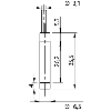 DPI D6,5 PNP NO P2,5mm non noyé / Câble 2m