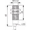 DPI M12 2 fils NAMUR P2mm noyé 40(28)mm Inox / Câble 2m