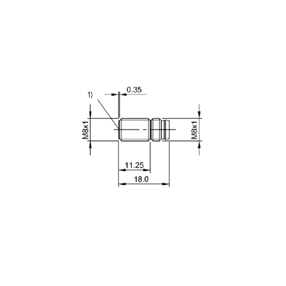 DPI M08 PNP NO P1,5mm noyé lg18(11,25)mm Inox 10-30Vdc / M08 3P-Lire la description