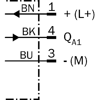 DPI M08 ANA 0-10V P0-4mm quasi-noyé 66(44)mm Laiton 15-30Vdc / M12 4P-Lire la description