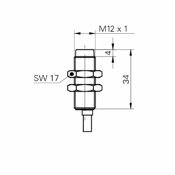 DPI M12 2 fils NAMUR ATEX P4mm non noyé lg35mm 5-30Vdc / Câble 2m-Lire la description