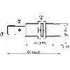 DPI M18 2 fils DC NO P8mm non noyé lg60(40)mm Laiton / M12 4P