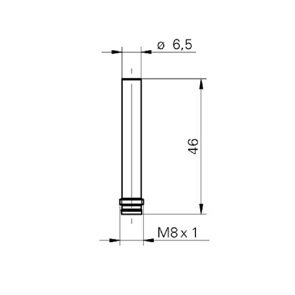 DPI D6,5 ANA 0-10Vdc P0-3mm quasi-noyé lg46mm 12-36Vdc / M08 3P-Lire la description