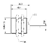 DPI M30 PNP NO P15mm noyé lg36mm Laiton 10-30Vdc / Câble 5m PUR
