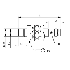 DPI M08 PNP NO P4mm non noyé 30(13,4)mm Inox 10-30Vdc / M08 3P
