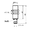 DPI M18 NPN NF P8mm quasi-noyé lg60(45)mm 12-30Vdc / M12 4P