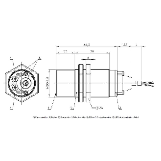 DPC M30 NPN NO/NF Au contact non noyé lg66,5(38)mm / Câble 2m PUR-Lire la description