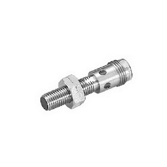 DPI M08 PNP NO P1mm noyé lg43(27)mm Inox / M12 4P-Lire la description