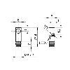 DPI Rect. NPN NO P2mm noyé 8x8x27mm 10-30Vdc / M08 3P