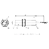 DPC M18 ANA P0-8mm noyé 4-20mA lg70(55)mm Inox / Câble 2m PVC