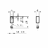 DPI Rect. NPN NF P1mm noyé 6x6x24 Laiton 5-30Vdc / M05 4P
