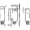 DPI Rect. PNP NF P3mm noyé 10x28x16mm Plast. 10-30Vdc / M08 3P