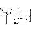 DPI M12 PNP NO P6mm quasi-noyé lg44(29)mm Laiton / Câble 2m PVC