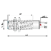 DPI M18 2 fils AC NO P5mm noyé lg71(48)mm 20-250VAC / M12 4P