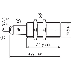 DPI M18 NPN NO P5mm noyé lg48(33)mm Laiton 10-30Vdc / Câble 2m PVC
