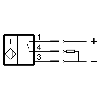 DPI M08 PNP NO P1,5mm noyé lg58(43,5)mm Inox / M12 4P