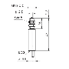 Commutateur de précision M6x47mm NPN NO FP=75g Câble 0,8m