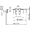 DPI M12 PNP NO P8mm non noyé lg44(24)mm Laiton 10-30Vdc Câble 10m PVC