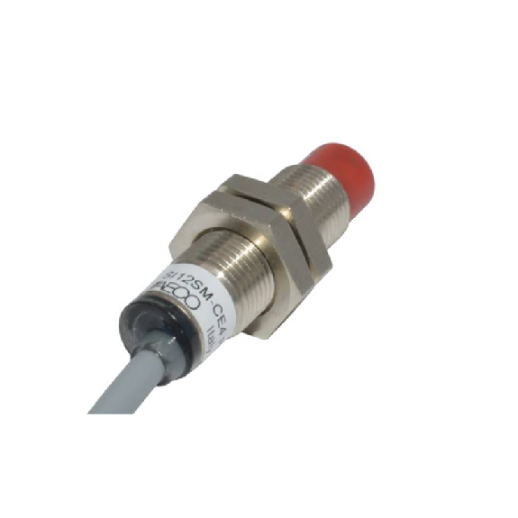 DPI M12 PNP NO P4mm noyé lg47(28)mm Laiton 10-30Vdc / Câble 10m PVC-Lire la description