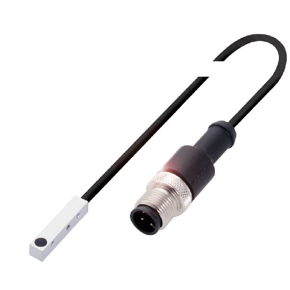 DPI Rect. PNP NO P0,8mm noyé 5x5x25 Alu 10-30Vdc / M08 3P+C0.25m-Lire la description