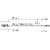 DPI M12 NPN NF P4mm noyé lg60mm Laiton 10-30Vdc / M12 4P